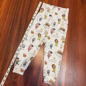 White Baby/Toddler Printed Leggings -  Cocomelon